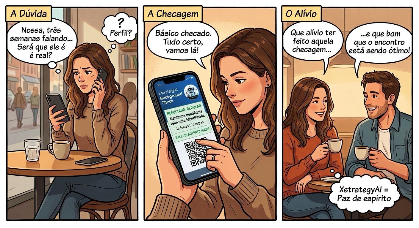 A conversa esquentou e o encontro foi marcado. Confirmei uma coisa antes.